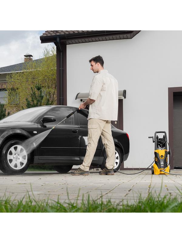 Моечная машина высокого давления R-165D, 2200 Вт, 165 бар, 7 л/мин, с барабаном Denzel