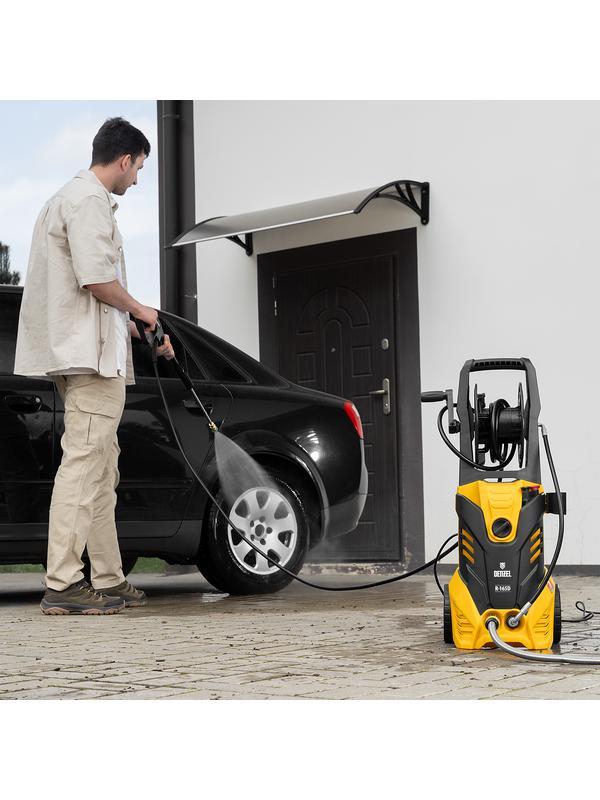 Моечная машина высокого давления R-165D, 2200 Вт, 165 бар, 7 л/мин, с барабаном Denzel