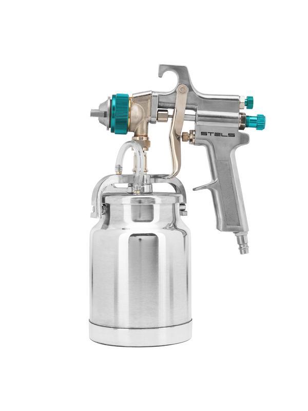 Краскораспылитель AS 702 НP профессиональный, всасывающего типа, сопло 1.8 мм и 2 мм Stels