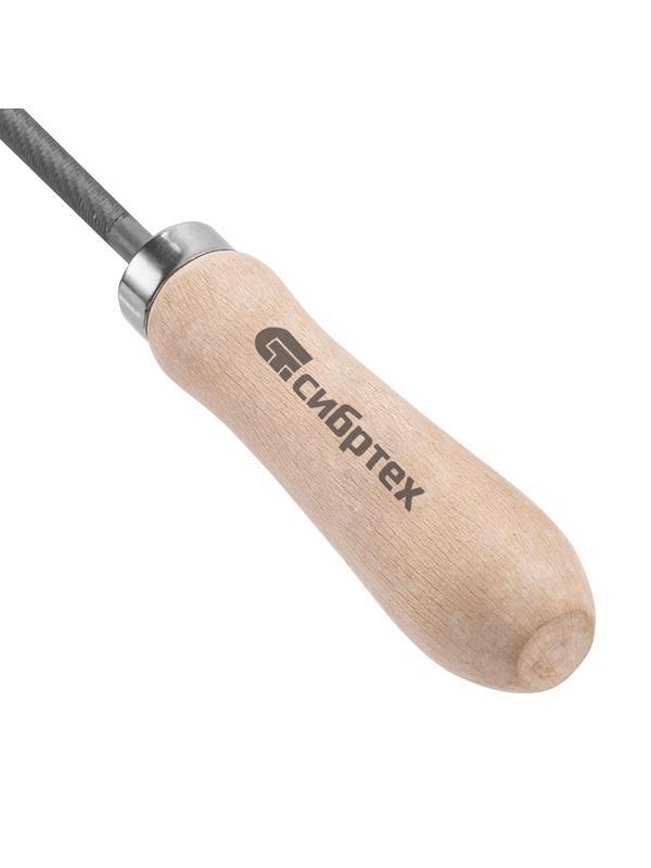 Напильник круглый, 150 мм, деревянная ручка Сибртех