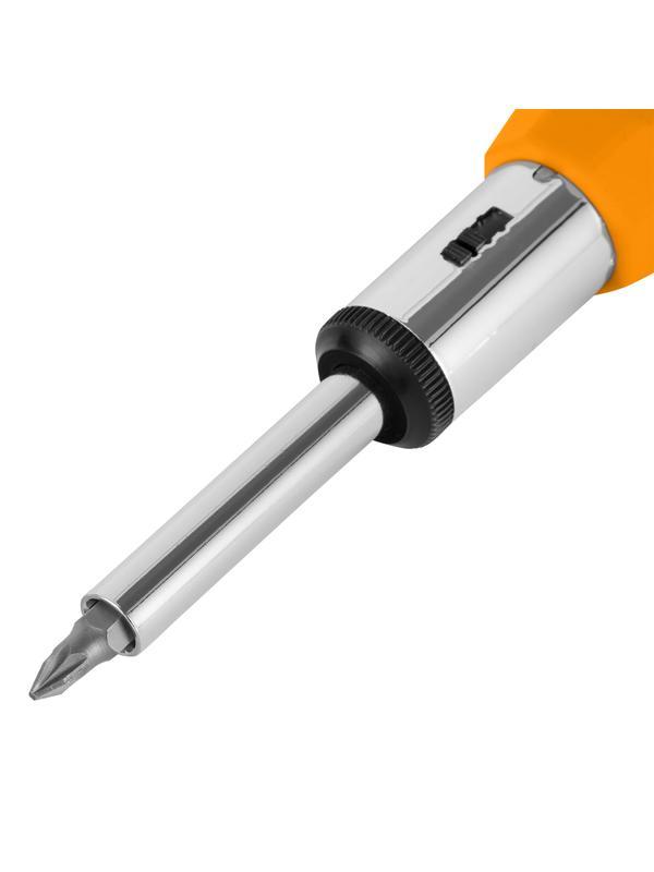 Отвертка реверсивная, набор бит, 10 шт, CrV Sparta