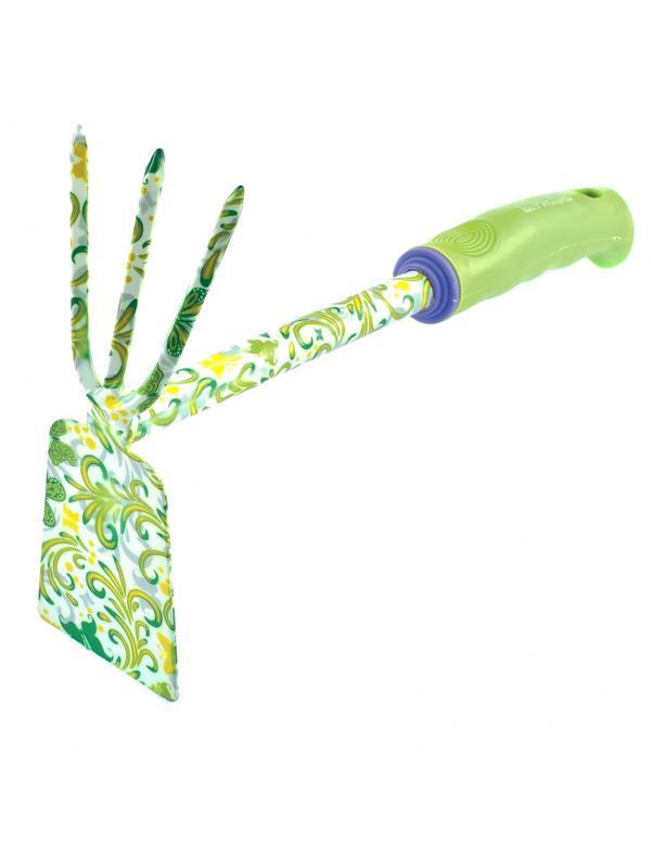 Мотыжка комбинированная, 65 х 310 мм, стальная, пластиковая рукоятка, Flower Green, Palisad