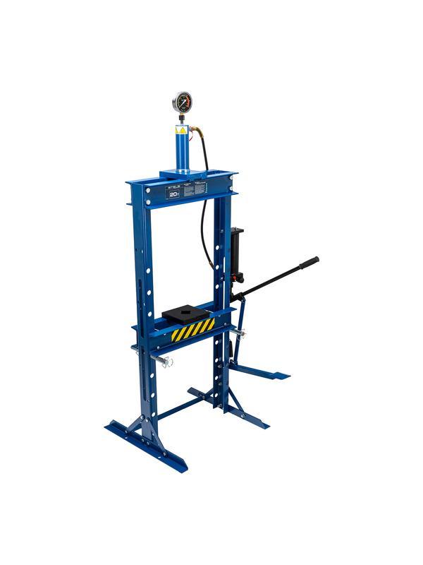 Пресс гидравлический с манометром и педалью, 20 т (комплект из 2 частей) Stels