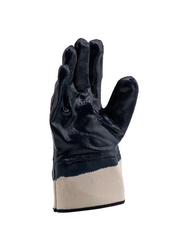 Перчатки трикотажные с обливом из бутадиен-нитрильного каучука, крага, L Сибртех