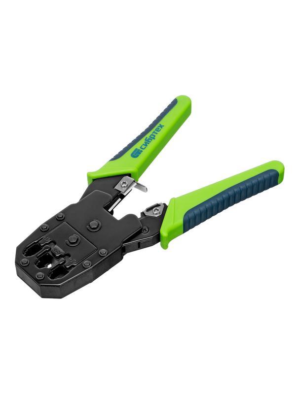 Клещи для обжима телефонных и компьютерных клемм 4P, 6P, 8P, функция обрезания проводов Сибртех