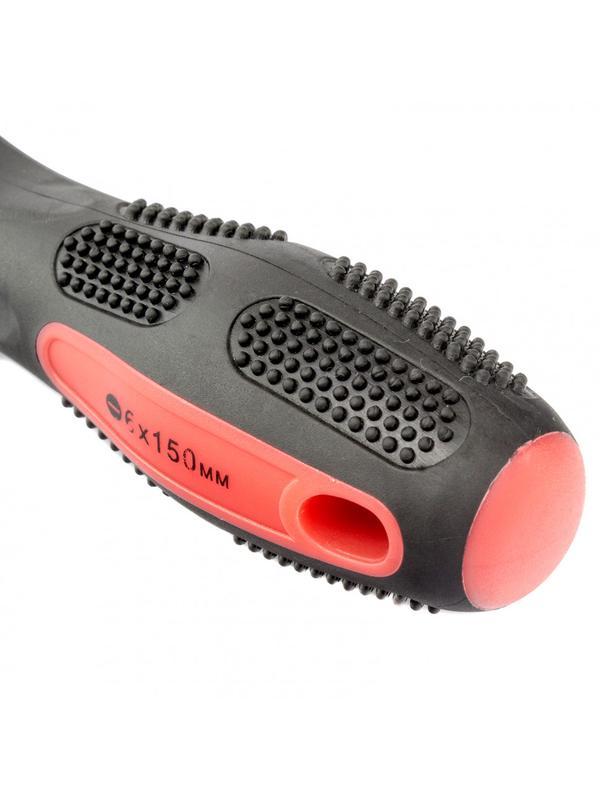 Отвертка Anti-Slip, SL6 х 150 мм, CrV, двухкомпонентная рукоятка Matrix