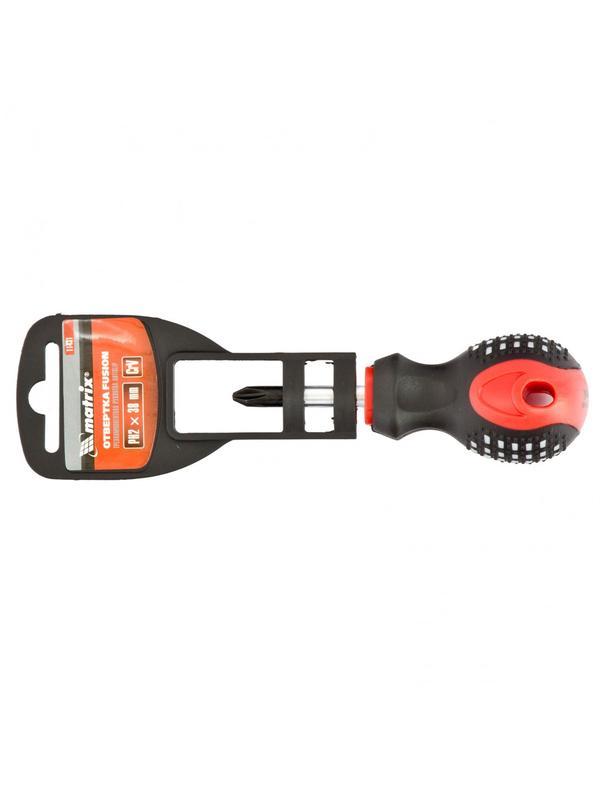 Отвертка Fusion, PH2 х 38 мм, CrV, трехкомпонентная рукоятка 