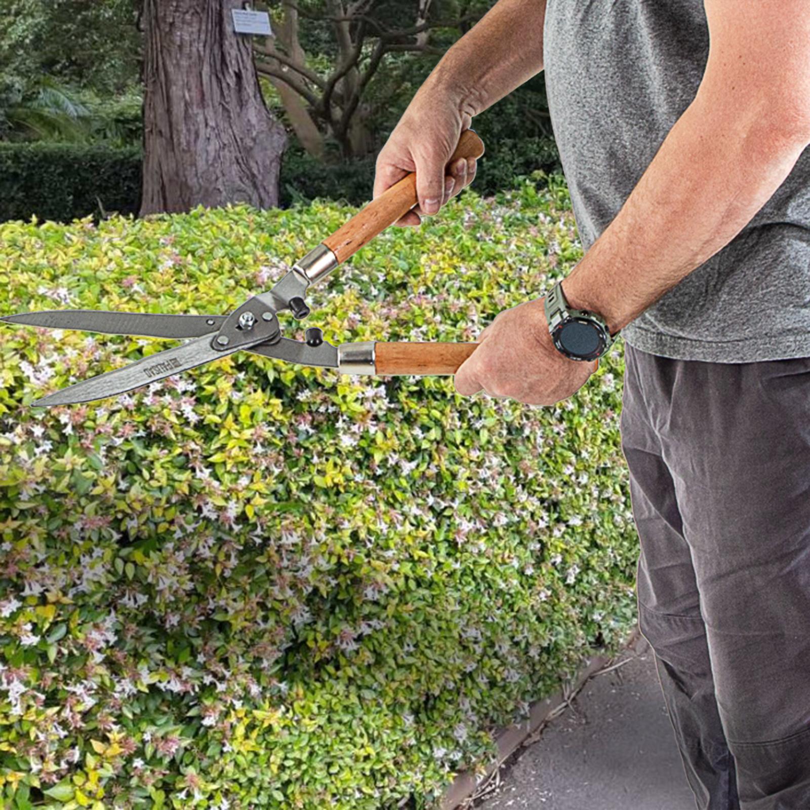 Кусторез, 520 мм, волнистые лезвия, деревянные рукоятки, Palisad