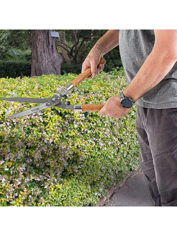 Кусторез, 520 мм, волнистые лезвия, деревянные рукоятки, Palisad