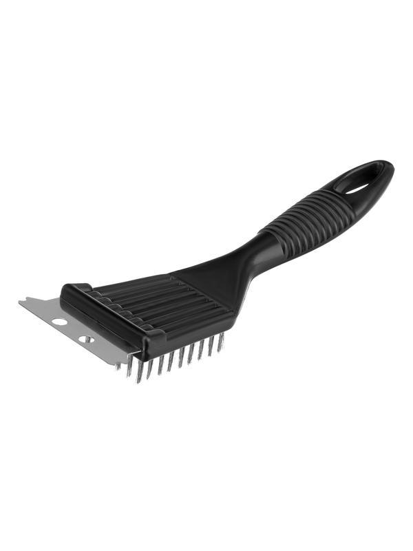 Щетка для чистки гриля 20 см, 2 в 1 (щетка, скребок) Camping Palisad