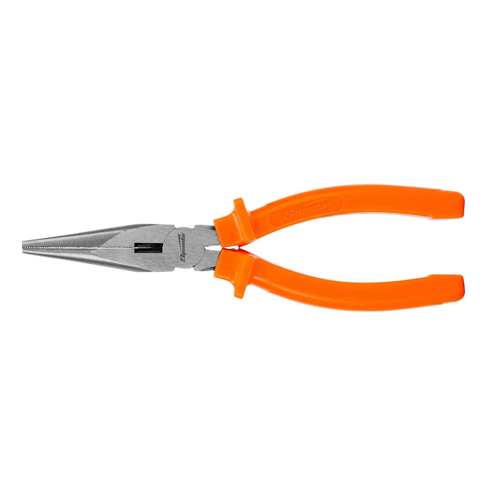 Длинногубцы прямые Classic, 180 мм, шлифованные, пластмассовые рукоятки Sparta