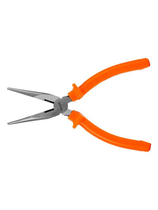Длинногубцы прямые Classic, 180 мм, шлифованные, пластмассовые рукоятки Sparta