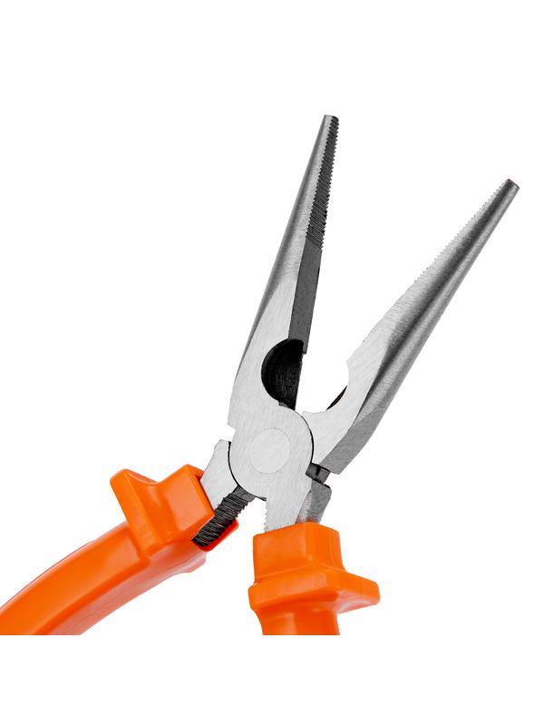 Длинногубцы прямые Classic, 180 мм, шлифованные, пластмассовые рукоятки Sparta