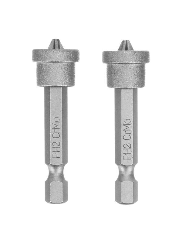 Бита PH2x50 мм с ограничителем для ГКЛ, 2 шт, CrMo Сибртех