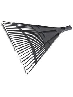 Грабли веерные пластиковые, 600 мм, 24 плоских зуба, без черенка, Россия, Сибртех