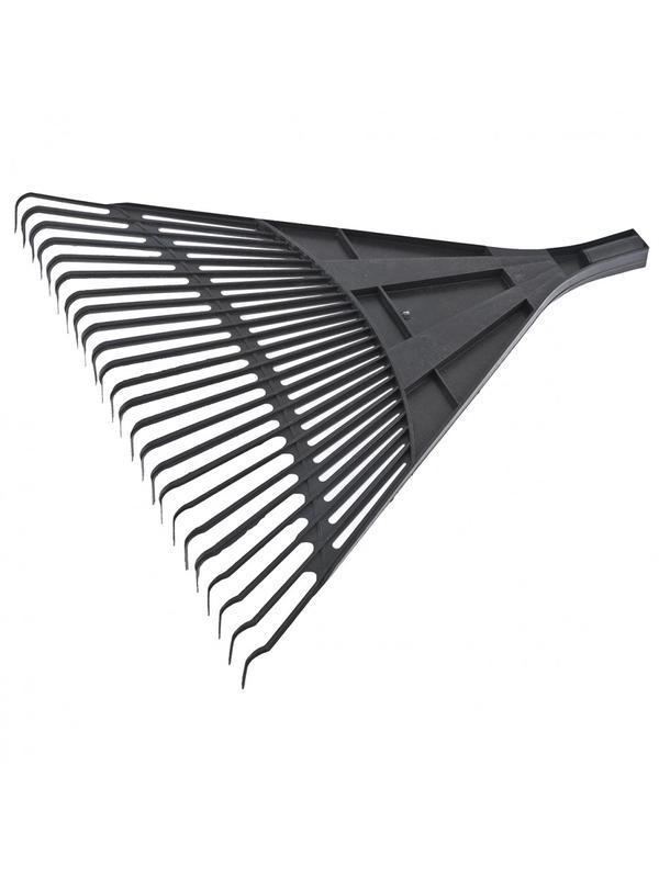 Грабли веерные пластиковые, 600 мм, 24 плоских зуба, без черенка, Россия, Сибртех