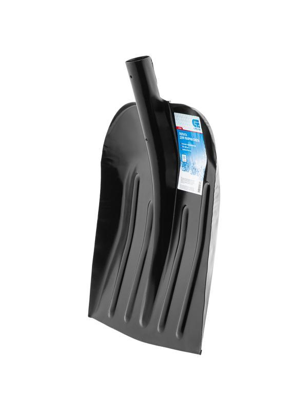 Лопата для уборки снега стальная эмалированная, 330 х 365 мм, без черенка, Россия, Сибртех