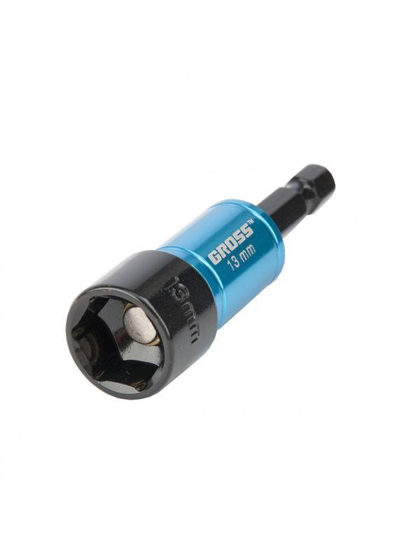 Бита с торцевой головкой, магнит. Nut-Driver, 13 мм, S2 Gross