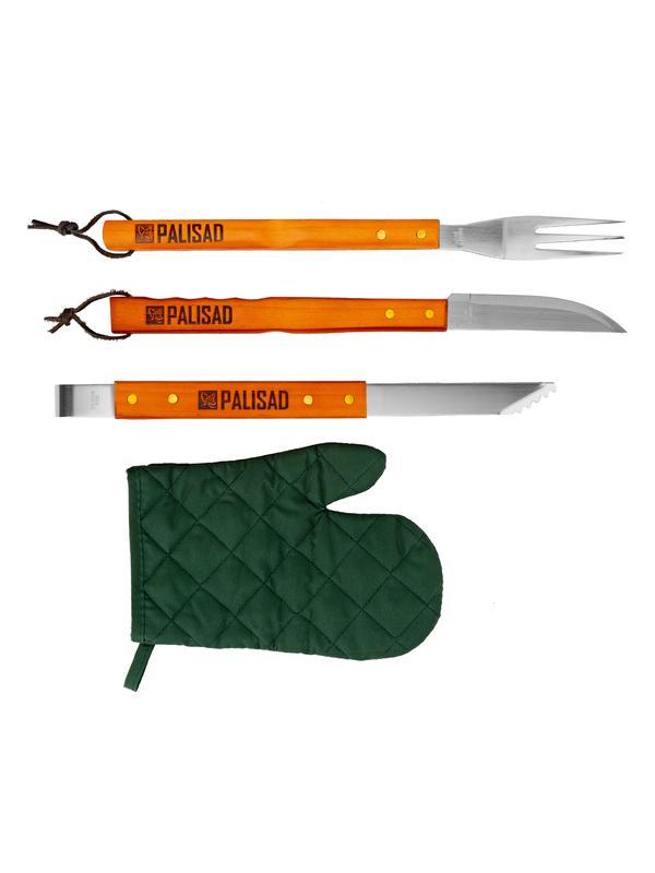 Набор приборов для барбекю, 4 предмета в сумке Camping Palisad