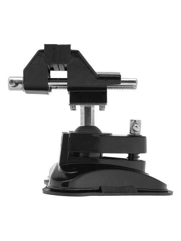 Тиски настольные, резиновая вакуумная присоска, шарнирный механизм, ширина рабочих губок 70 мм Matrix