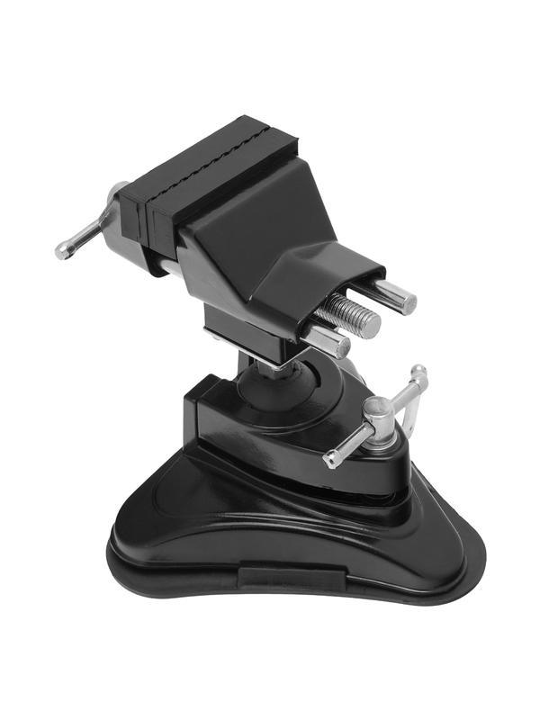 Тиски настольные, резиновая вакуумная присоска, шарнирный механизм, ширина рабочих губок 70 мм Matrix