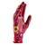 Перчатки садовые из полиэстера с нитрильным обливом, красные, S Palisad