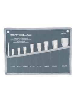 Набор ключей трубчатых торцевых усиленных 9 шт, CrV Stels