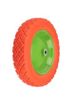 Колесо полиуретановое 4.80/4-8, длина оси 90 мм, подшипник 20 мм Сибртех