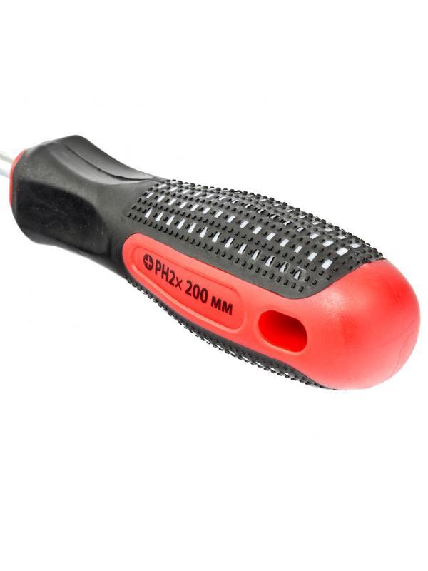 Отвертка Fusion, PH2 х 200 мм, CrV, трехкомпонентная рукоятка 