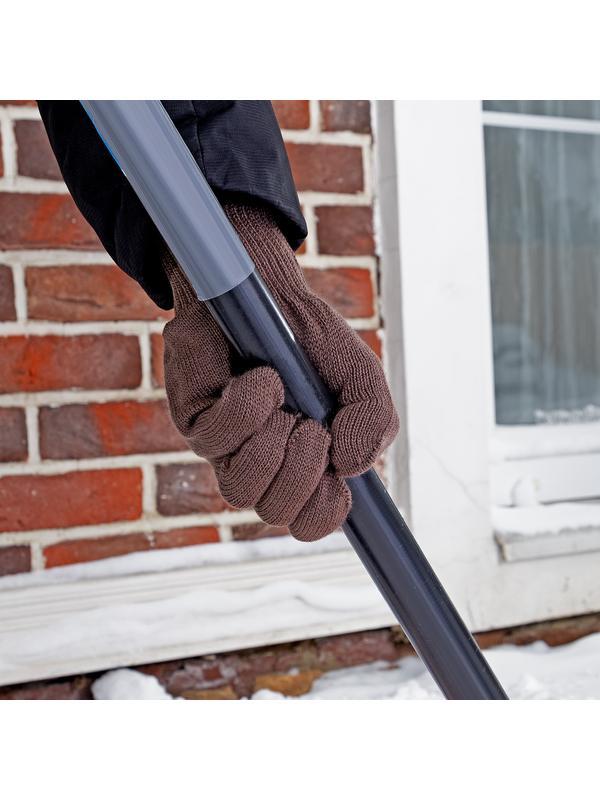 Перчатки трикотажные, акрил, коричневый, оверлок Россия Сибртех