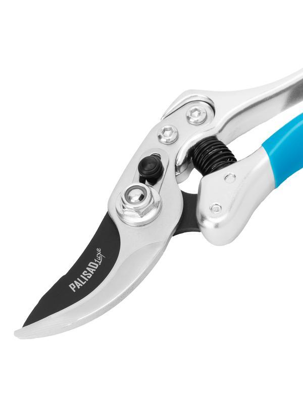 Секатор прямого реза, 230 мм, усиленный, нижняя рукоятка в ПВХ - оболочке, Luxe, Palisad