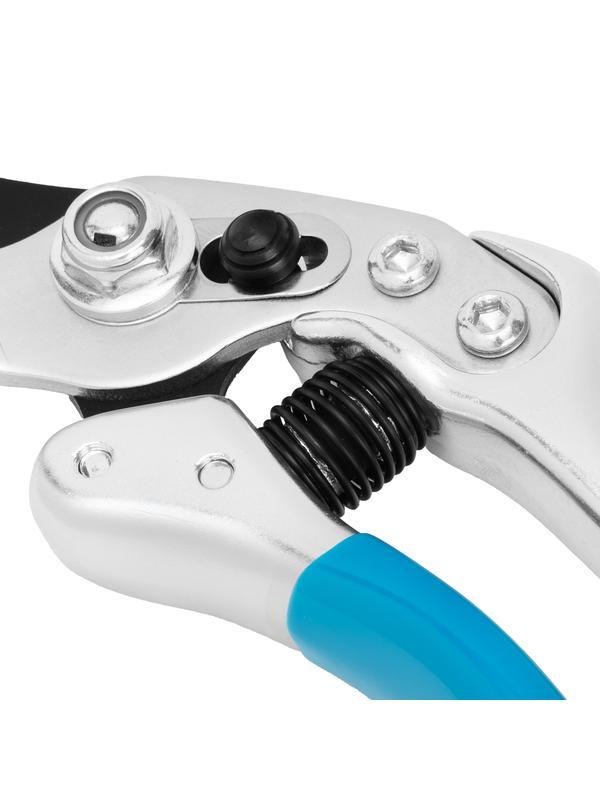 Секатор прямого реза, 230 мм, усиленный, нижняя рукоятка в ПВХ - оболочке, Luxe, Palisad