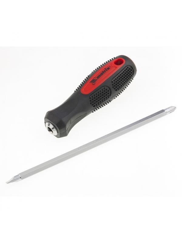 Отвертка комбинированная SL6/PH2 мм, CrV, антискользящая двухкомпонентная рукоятка Matrix