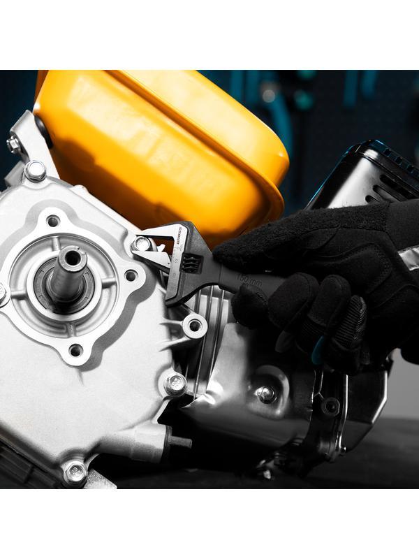 Ключ разводной, 150 мм, CrV, тонкие губки, защитные насадки Gross