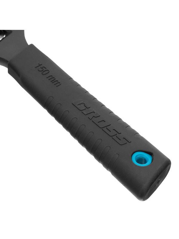 Ключ разводной, 150 мм, CrV, тонкие губки, защитные насадки Gross