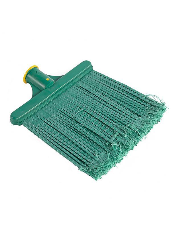 Метла полипропиленовая, 240 х 160 мм, плоская распушенная, без черенка, Россия, Сибртех