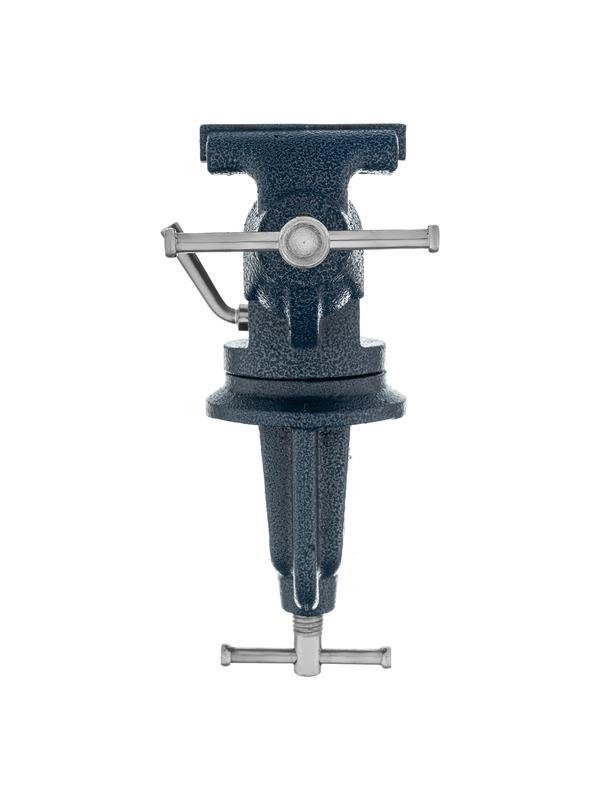 Тиски слесарные, настольные, поворотные, ширина рабочих губок 65 мм, наковальня Сибртех