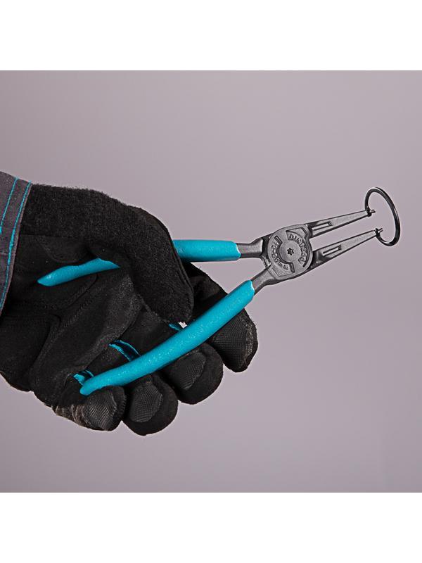 Съемник, 175 мм, для внутренних стопорных колец (19-60 мм), прямые губки (сжим) Gross