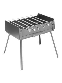 Мангал-дипломат в сумке 410 x 280 x 125, 1.5 мм, 6 шампуров в комплекте, Россия Camping Palisad