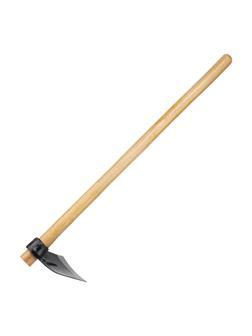 Кетмень, 148 х 243 х 900 мм, цельнокованый, деревянный лакированный черенок, Сибртех