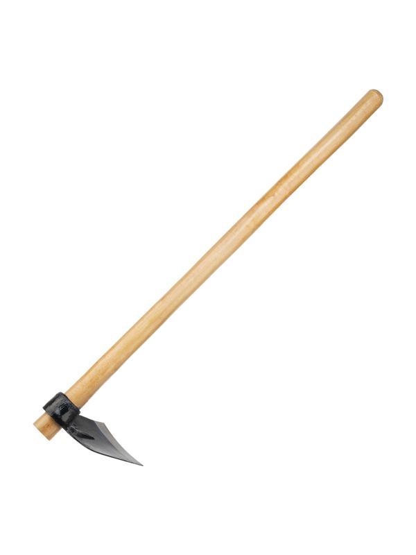 Кетмень, 148 х 243 х 900 мм, цельнокованый, деревянный лакированный черенок, Сибртех