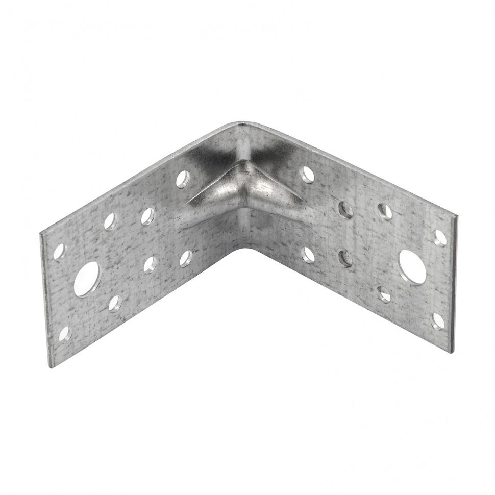Крепежный уголок усиленный 1.7 мм, KUU 70 x 70 x 40 мм Россия Сибртех
