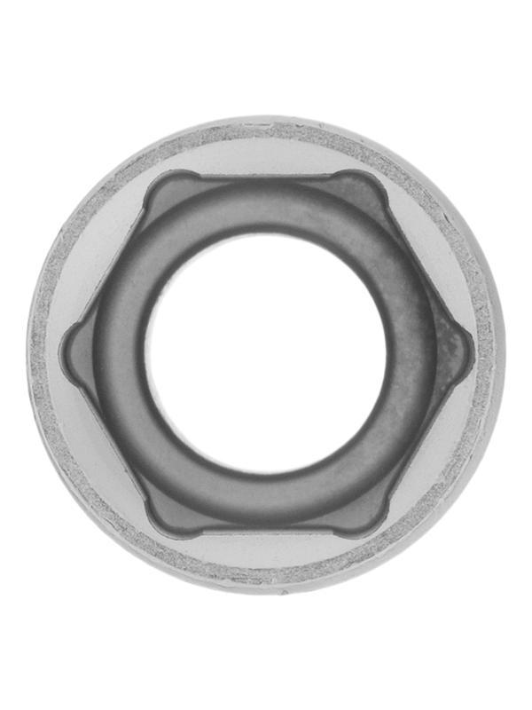 Головка торцевая, 16 мм, шестигранная, CrV, под квадрат 1/2, хромированная Matrix