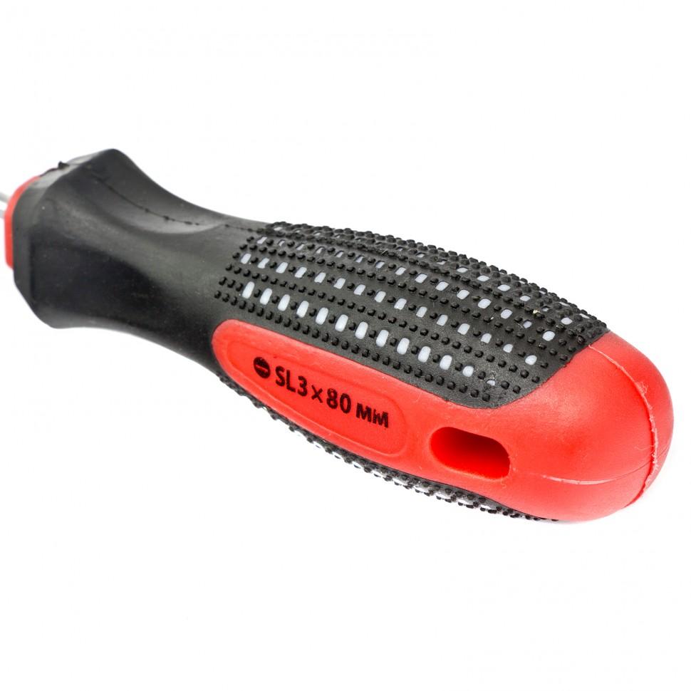 Отвертка Fusion, SL3 х 80 мм, CrV, трехкомпонентная рукоятка 