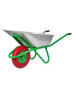 Тачка садово-строительная с PU колесом, грузоподъемность 180 кг, объем 90 л Сибртех