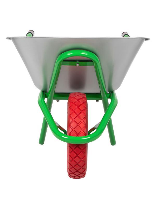 Тачка садово-строительная с PU колесом, грузоподъемность 180 кг, объем 90 л Сибртех