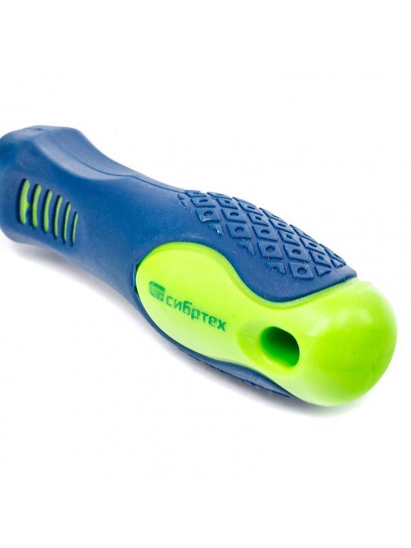 Отвертка, SL5 х 150 мм, CrV, двухкомпонентная рукоятка Сибртех