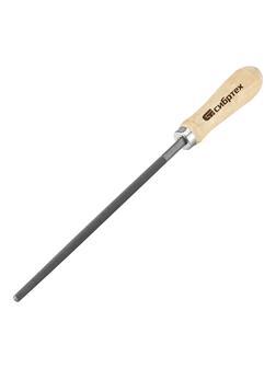 Напильник круглый, 200 мм, деревянная ручка Сибртех