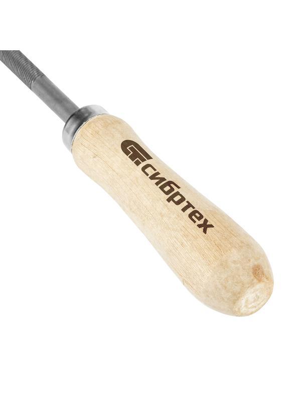 Напильник круглый, 200 мм, деревянная ручка Сибртех