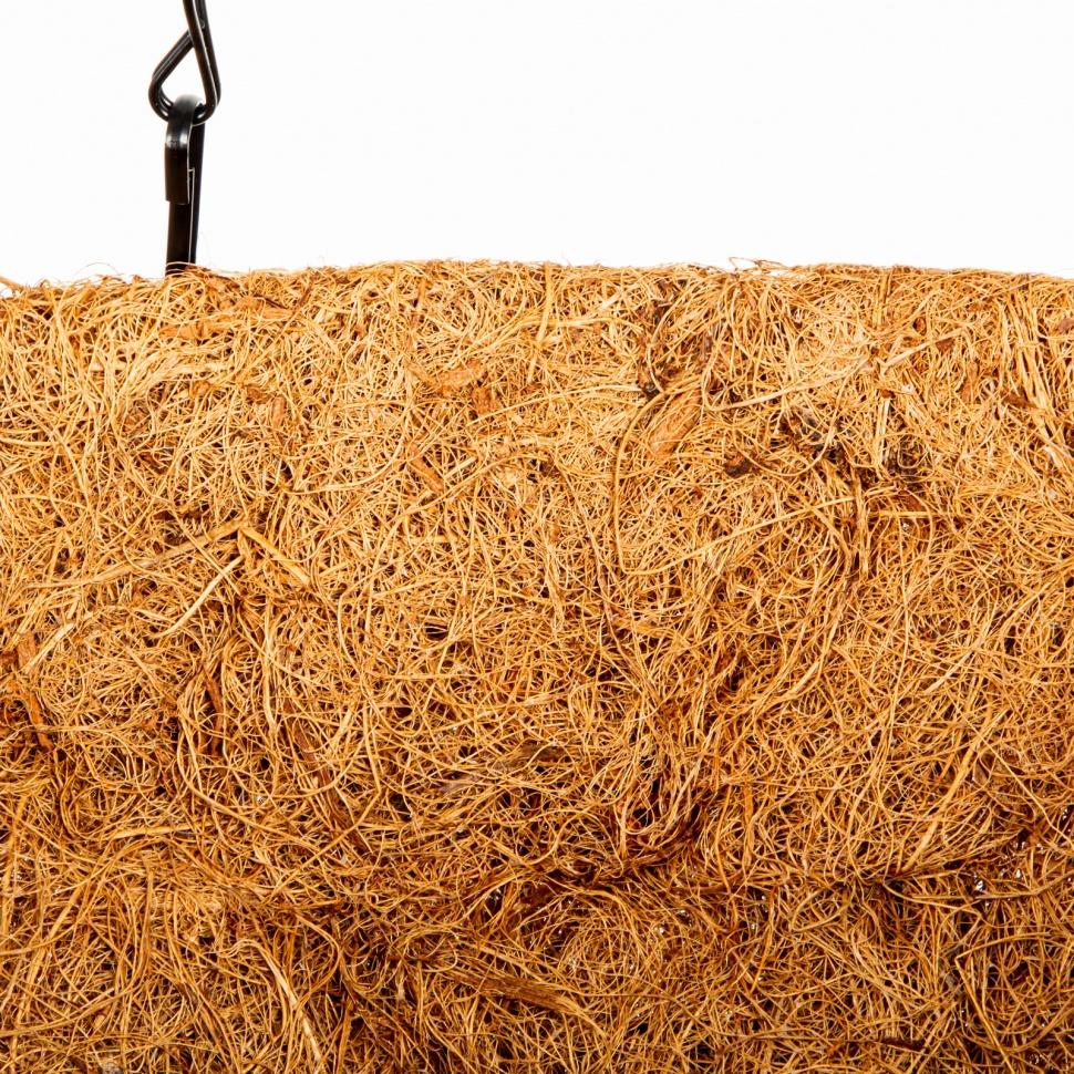 Кашпо подвесное с вкладышем из коковиты, полукруглое D 35 Palisad